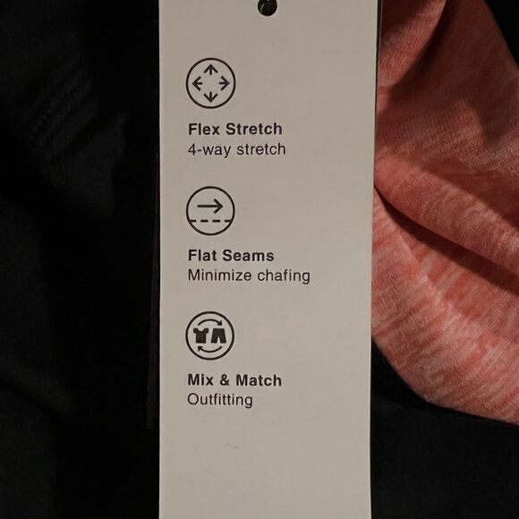 Ideology Noir SP Straw Essentials Colorblocked Cropped Leggings 1X NWT - Picture 7 of 7